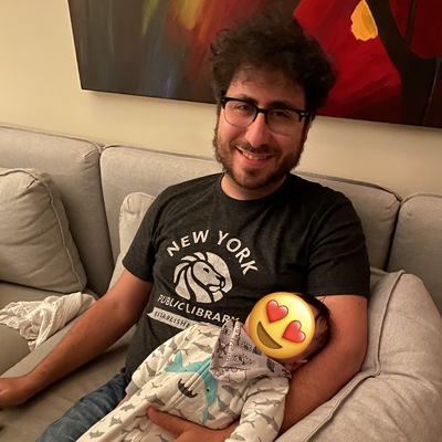 The Author with his Infant Son
